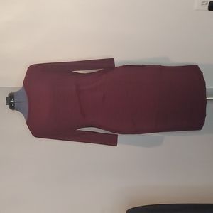 Tahari, size 8, bordeaux dress